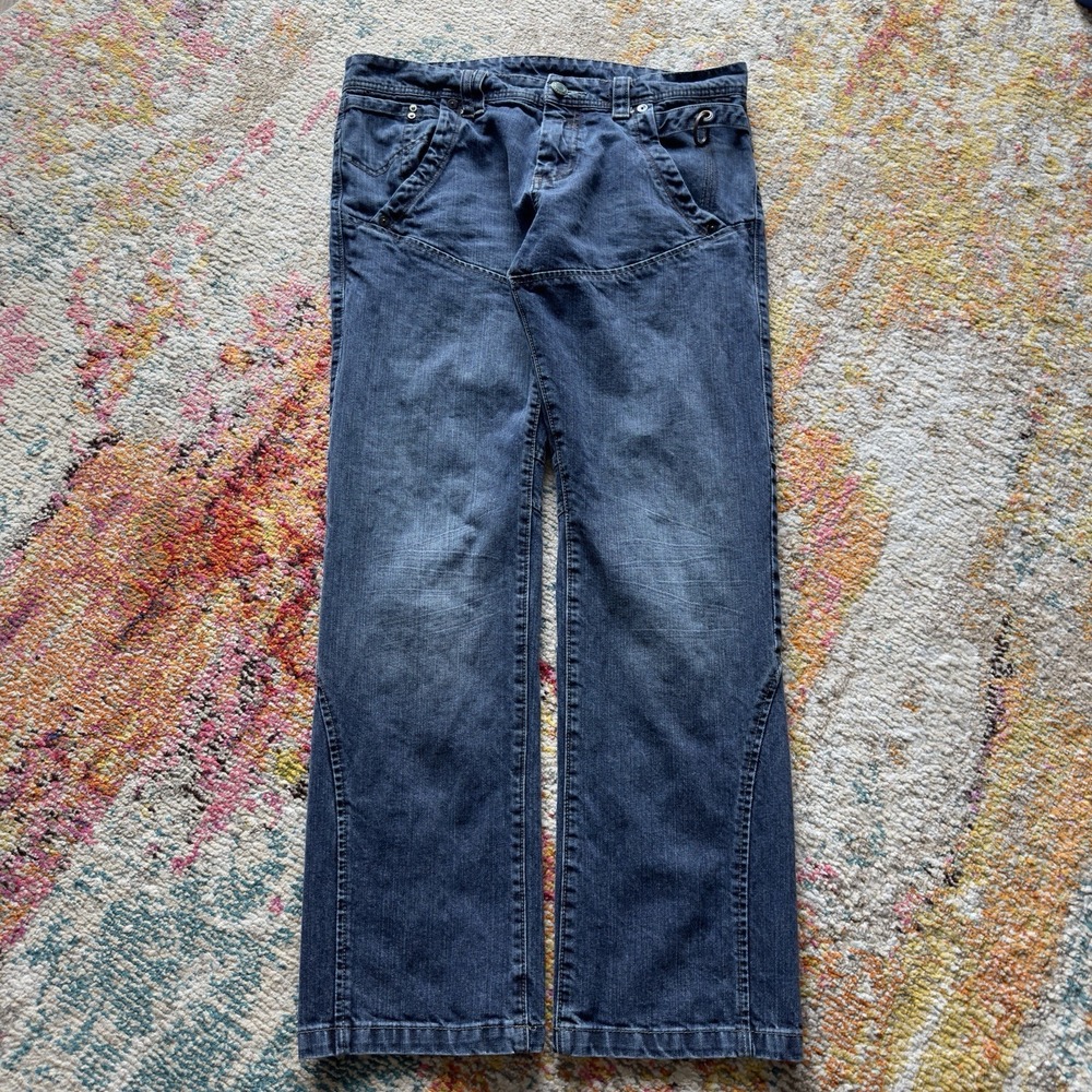 Y2K 2000s Armani Exchange Multipocket Utility Denim Jeans Size 34